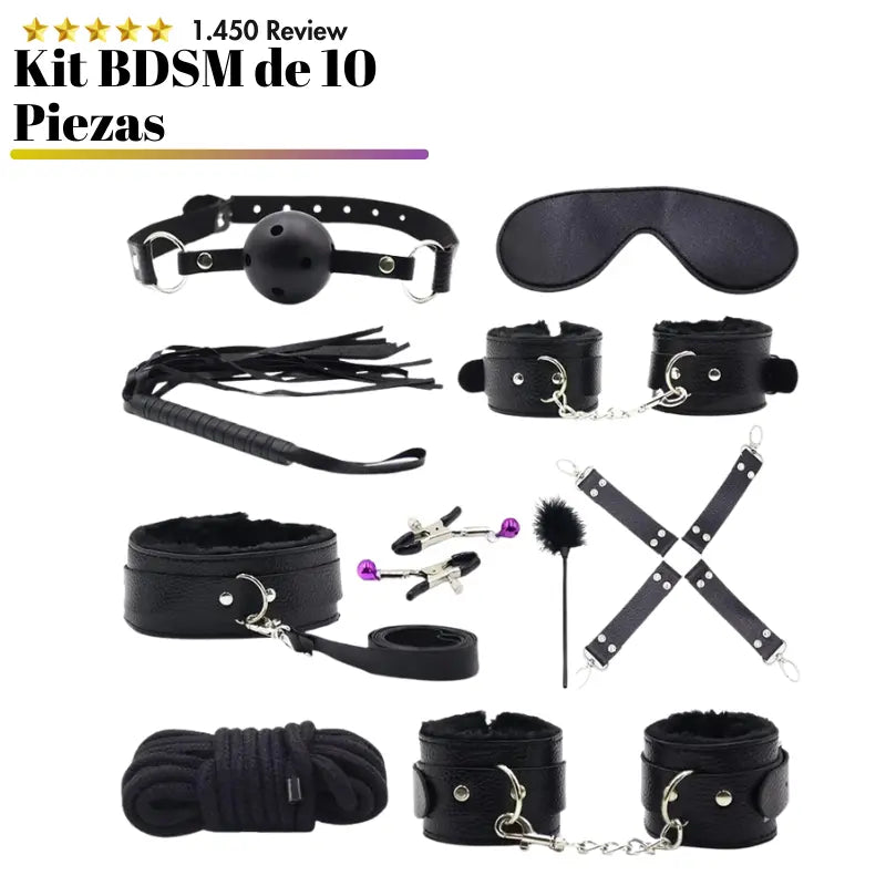 Kit BDSM de 10 piezas