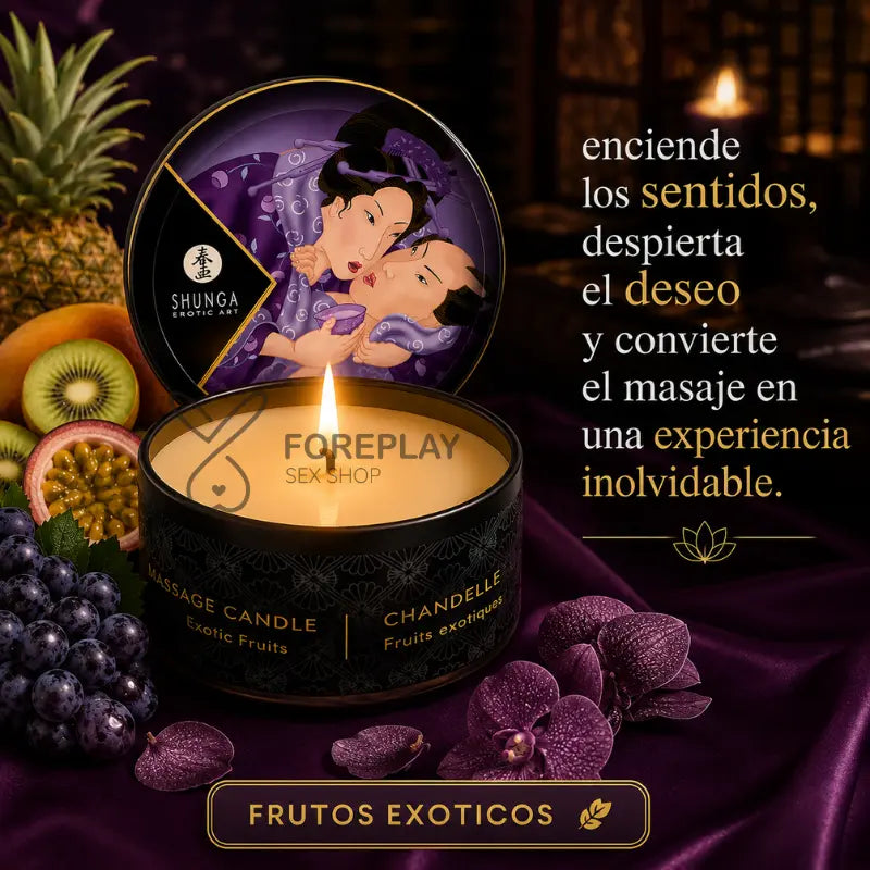 Vela para Masajes con Sabores y Aromas