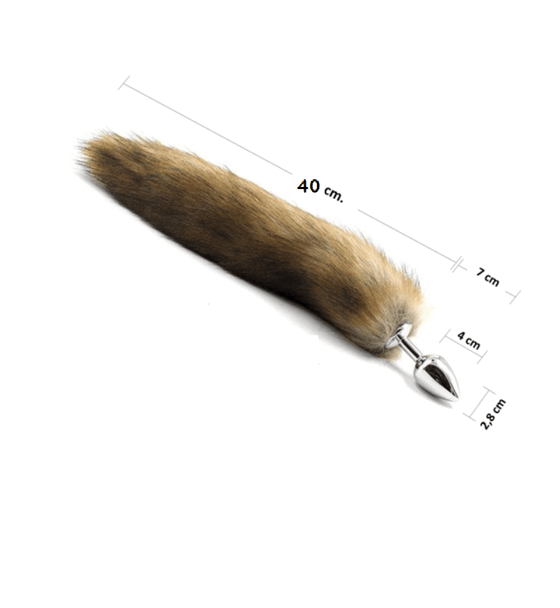 Plug Anal Cola Zorro Colores Talla S